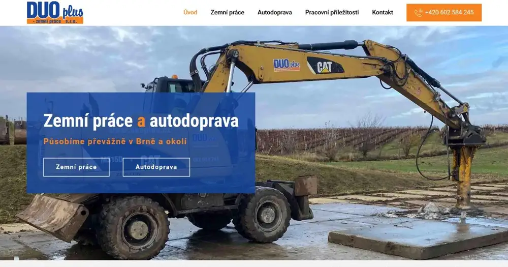 DUO plus-zemní práce s.r.o. – úvodní fotka